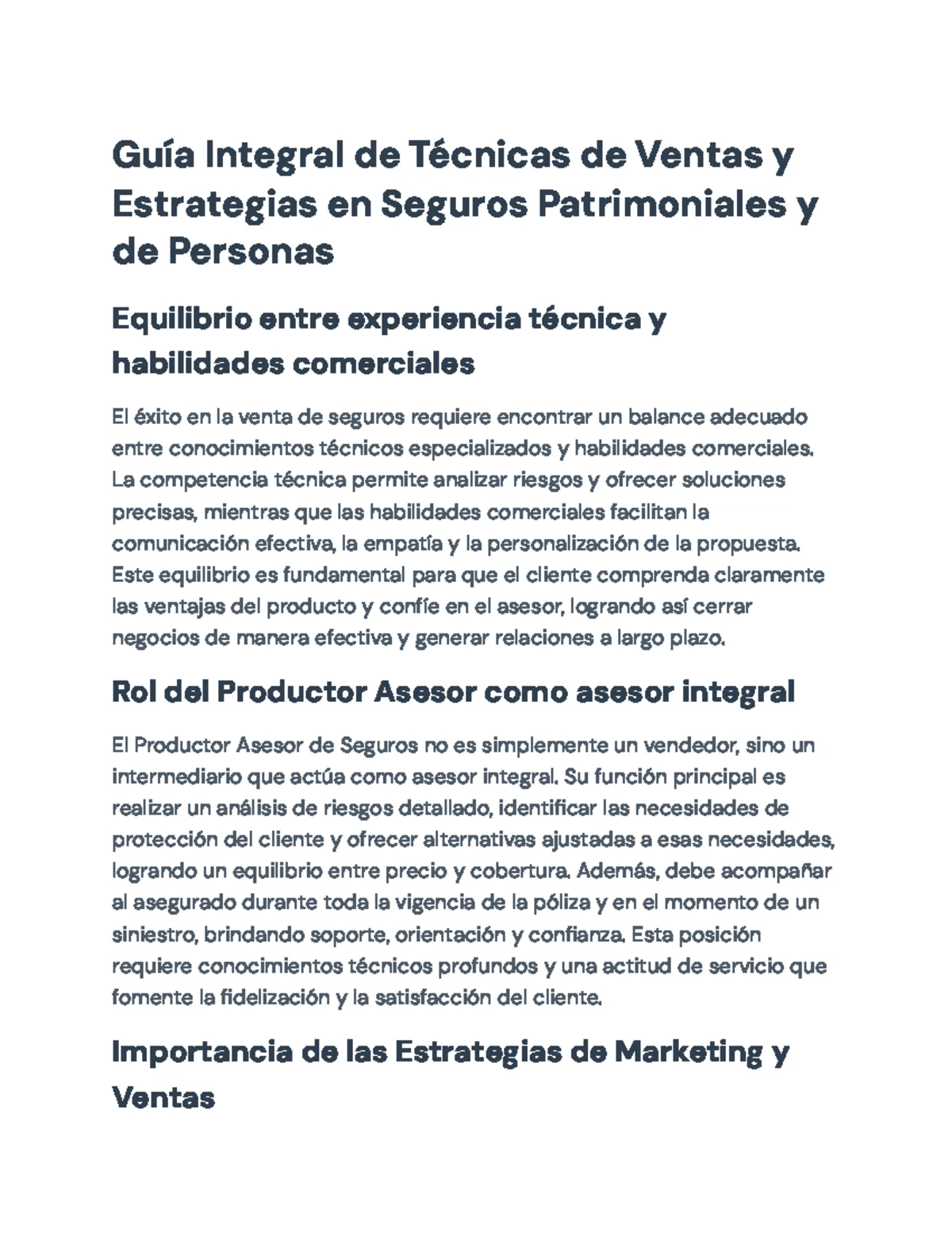 Resumen de Principios Técnicos del Seguro y Reaseguro - Unidad 1 a 8 ...