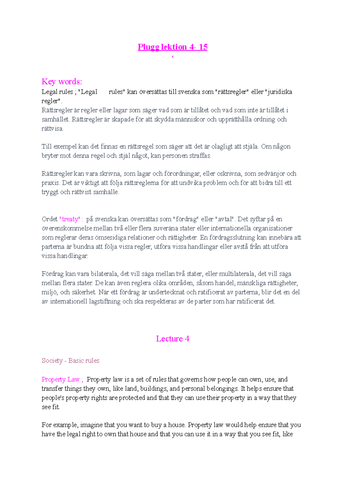 Commercial Law Lecture Notes (CML 101) - Key Concepts and Principles ...