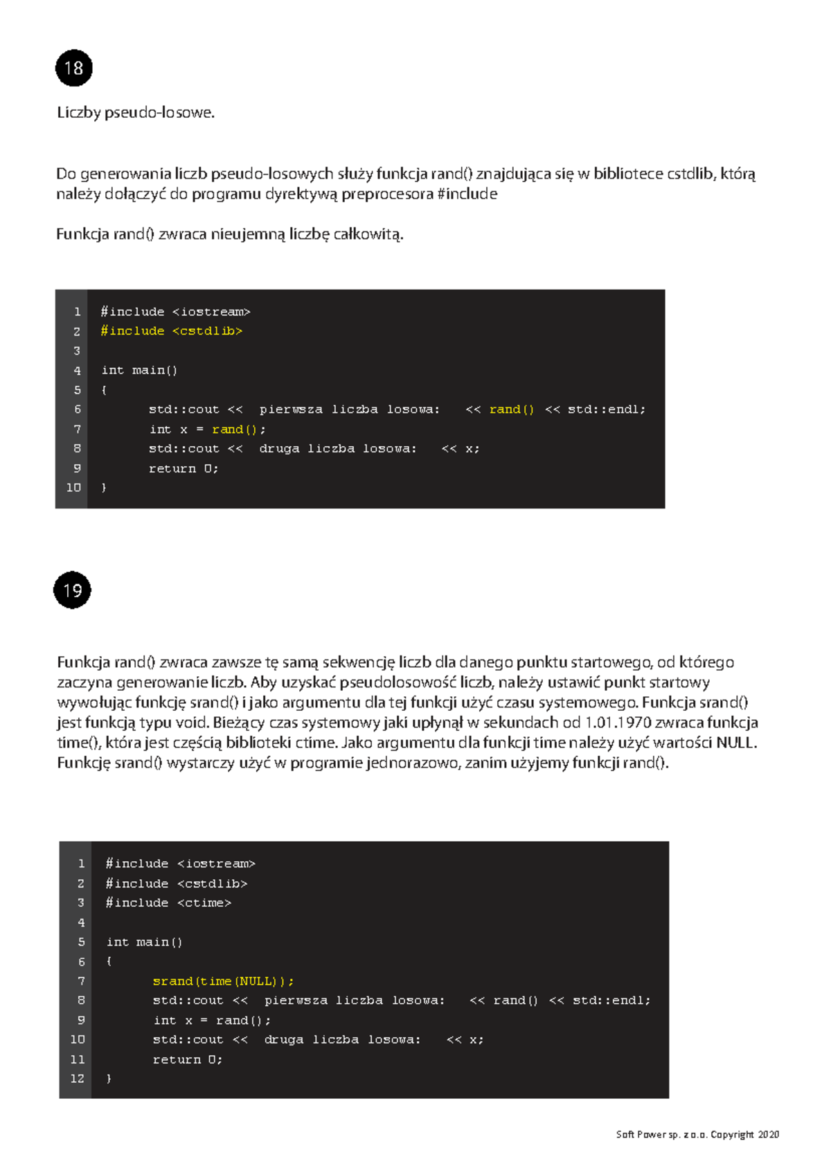 18 Wprowadzenie do funkcji rand() i generowania liczb losowych w C++ ...
