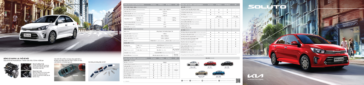 Brochure xe Kia Kappa 1 - Thông số và trang bị 2023 - Studocu