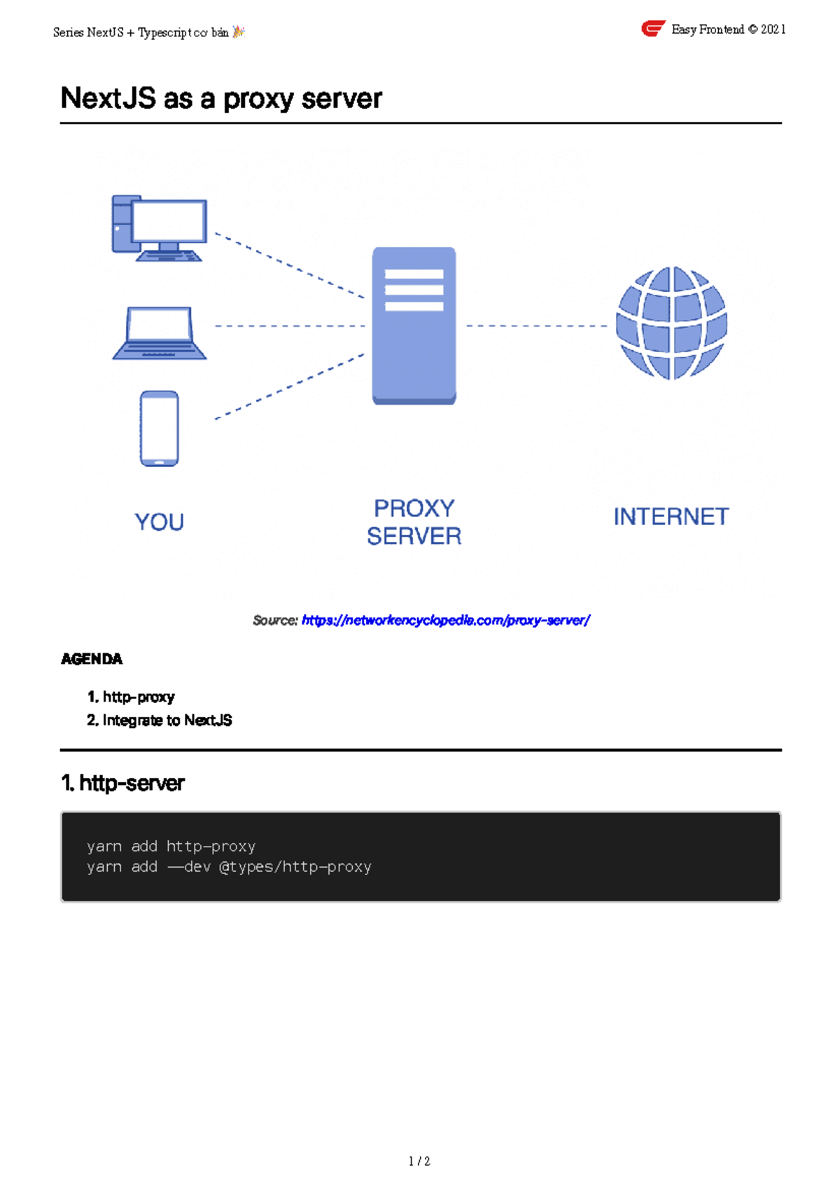 Nextjs 03 04 proxy server - Kĩ năng tạo lập văn bản - Series NextJS ...