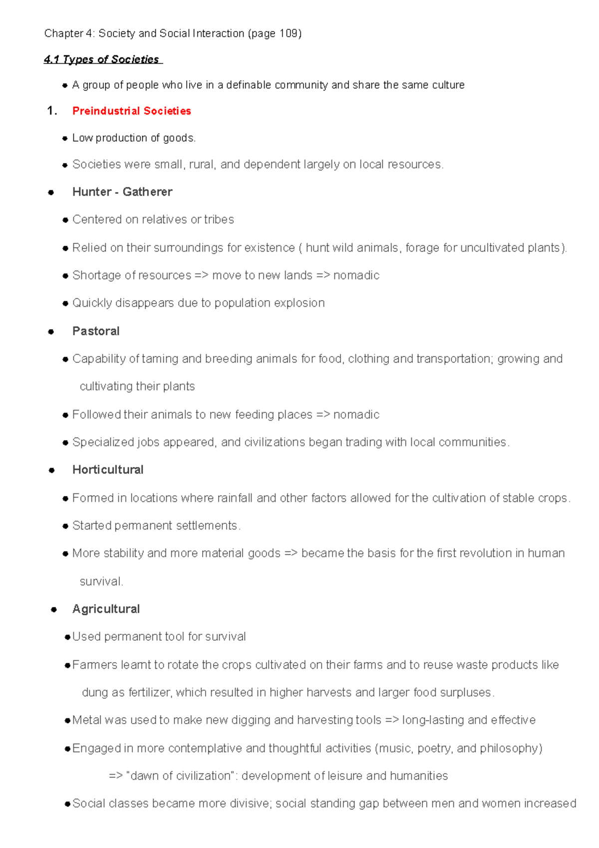 SOC100-Rea4-Ho Nguyen - Chapter 4: Society and Social Interaction (page ...