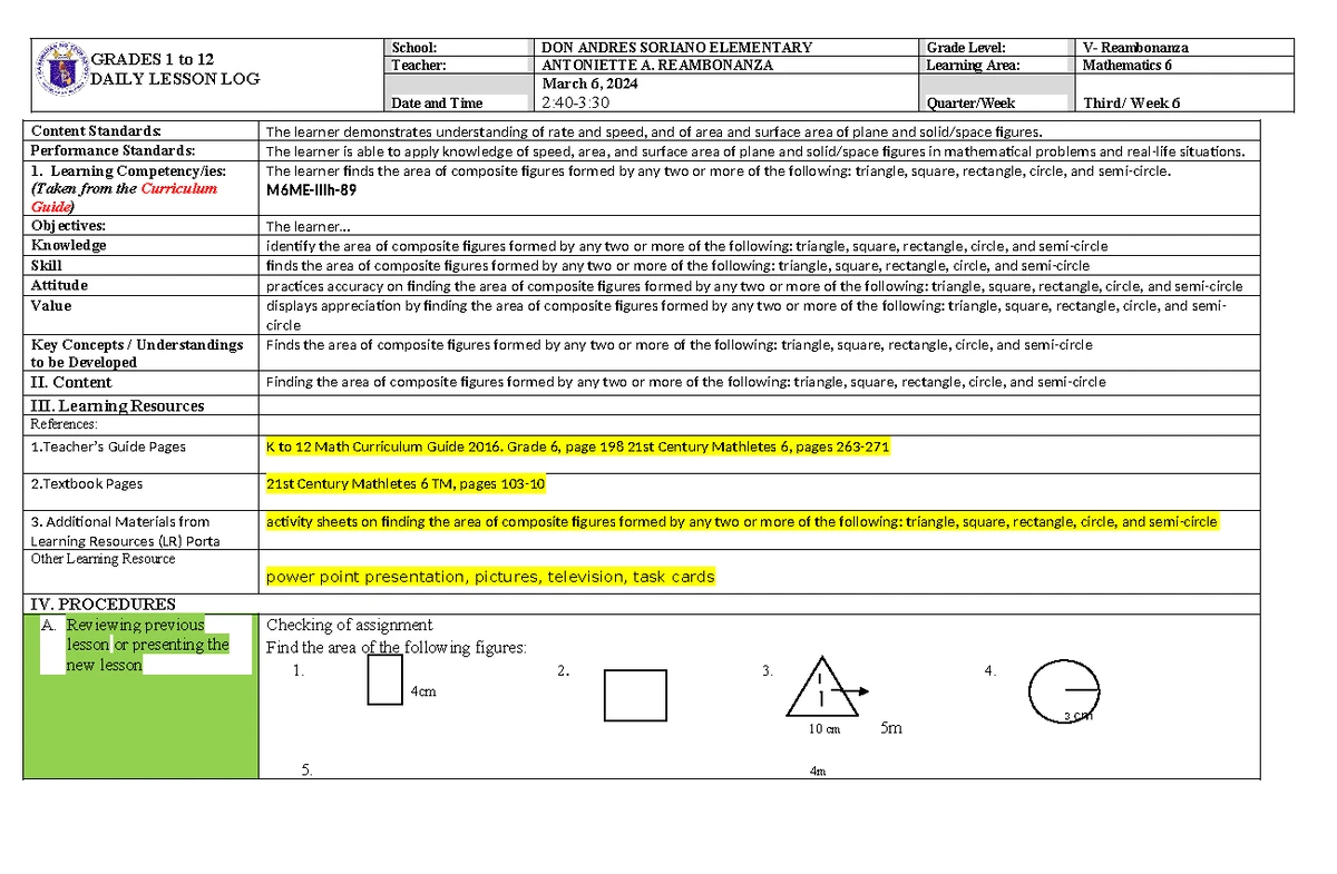 Daily Lesson Log: Science 6 - Gravity & Friction (COT 3 DLL 2023-2024 ...