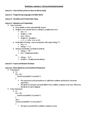 Comp notes - Comp 202 - let r = ref 0, r := 3, !r type ’a tree ...