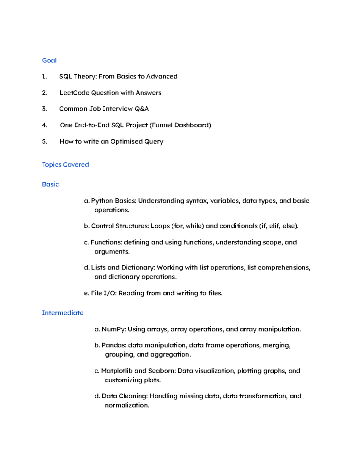 SQL Notes - Goal SQL Theory: From Basics to Advanced LeetCode Question ...