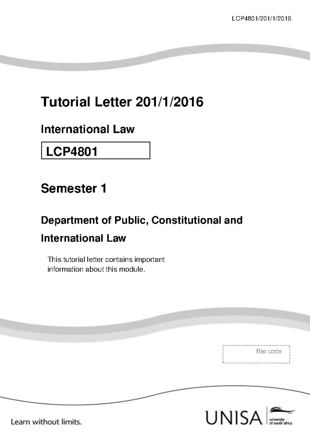 Chapter 1: Introduction to International Law - Lecture Overview (INTL ...