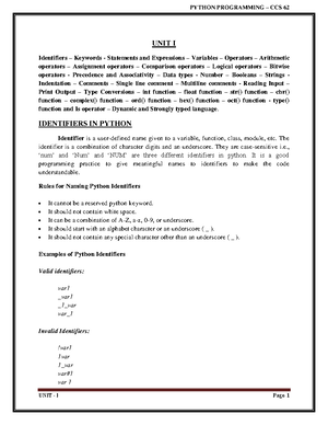 CHAPTER 1: Python Fundamentals - Syntax, Data Types, and Control Flow ...