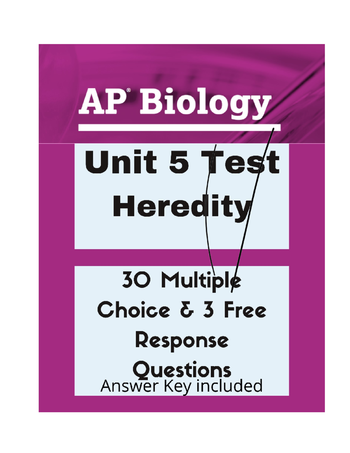 AP Biology Unit 5 Test: Heredity and Genetic Principles - Studocu
