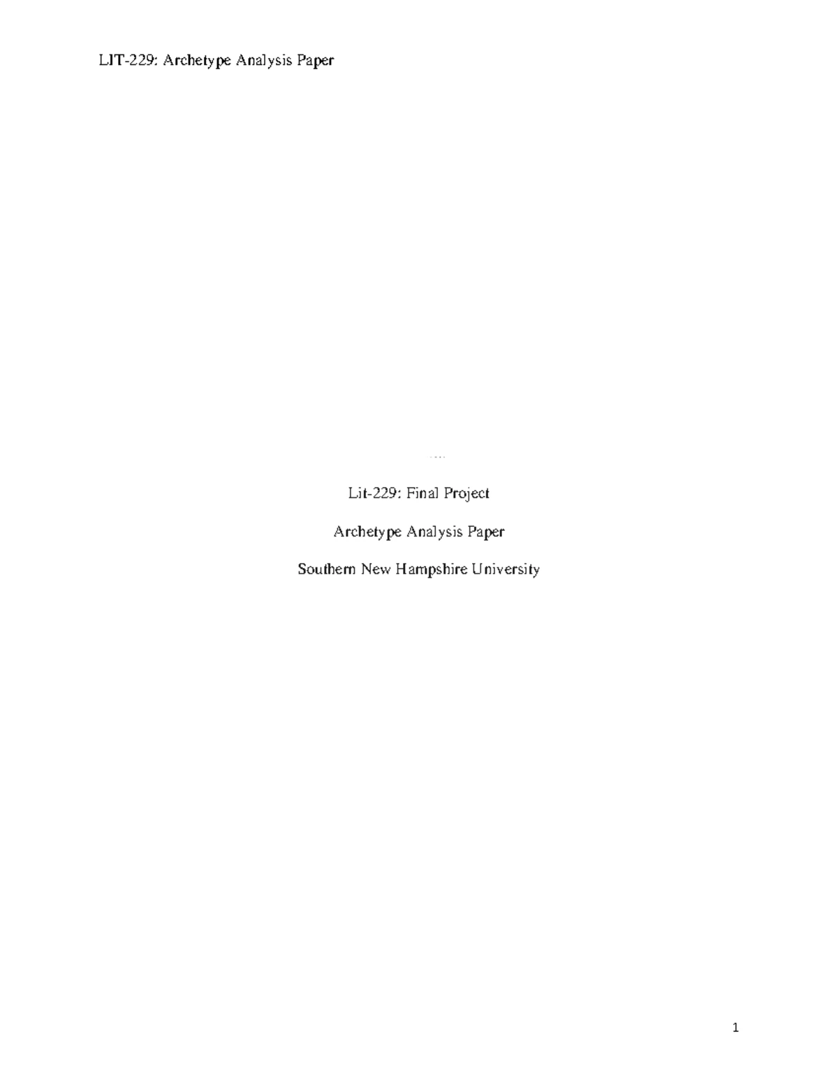 LIT-229-H6150 World Mythology: Proposal on the Magician Archetype - Studocu