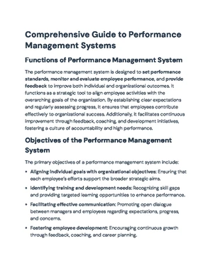Performance Management - Study Notes & Assignments - Studocu