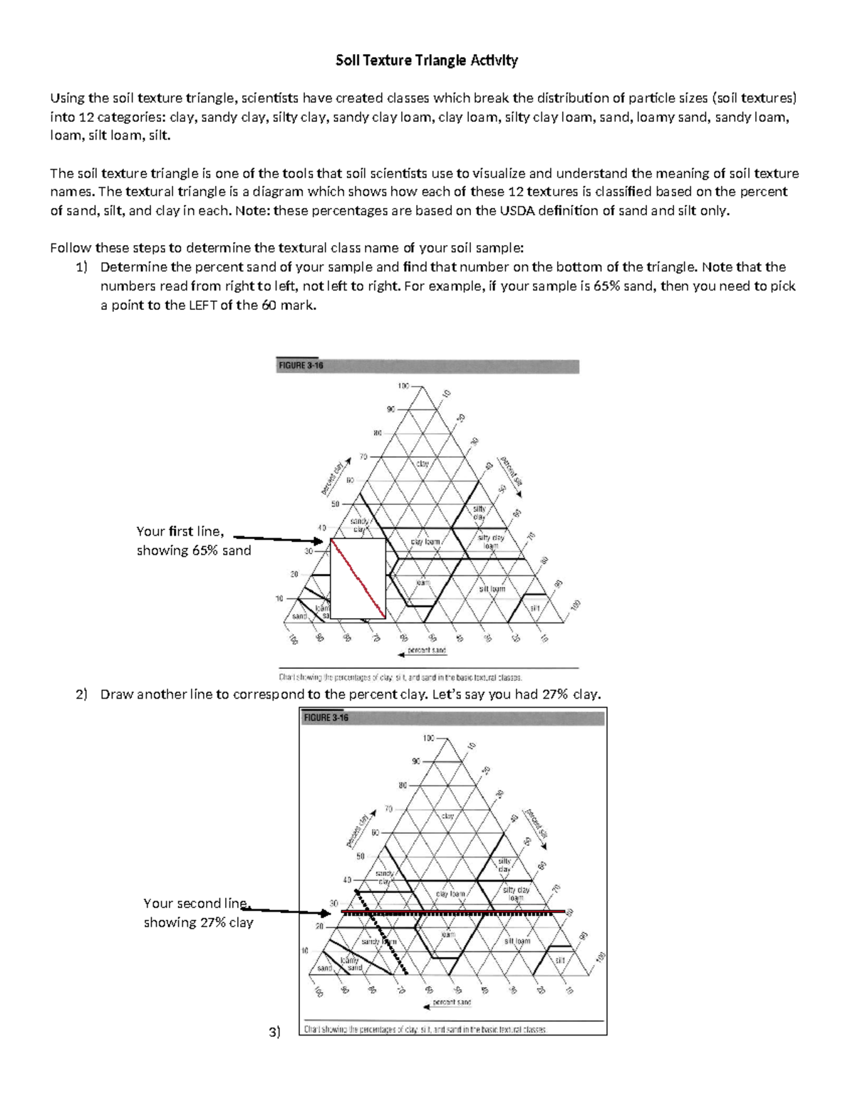 Soil Texture Assignment: Understanding the Texture Triangle - Studocu