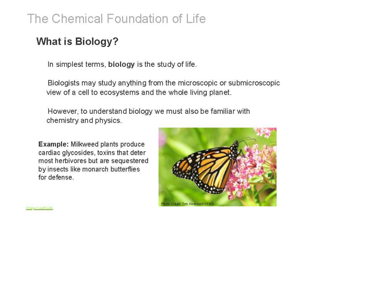 Biology 2e Chapter 2.1: Understanding the Chemical Basis of Life - Studocu