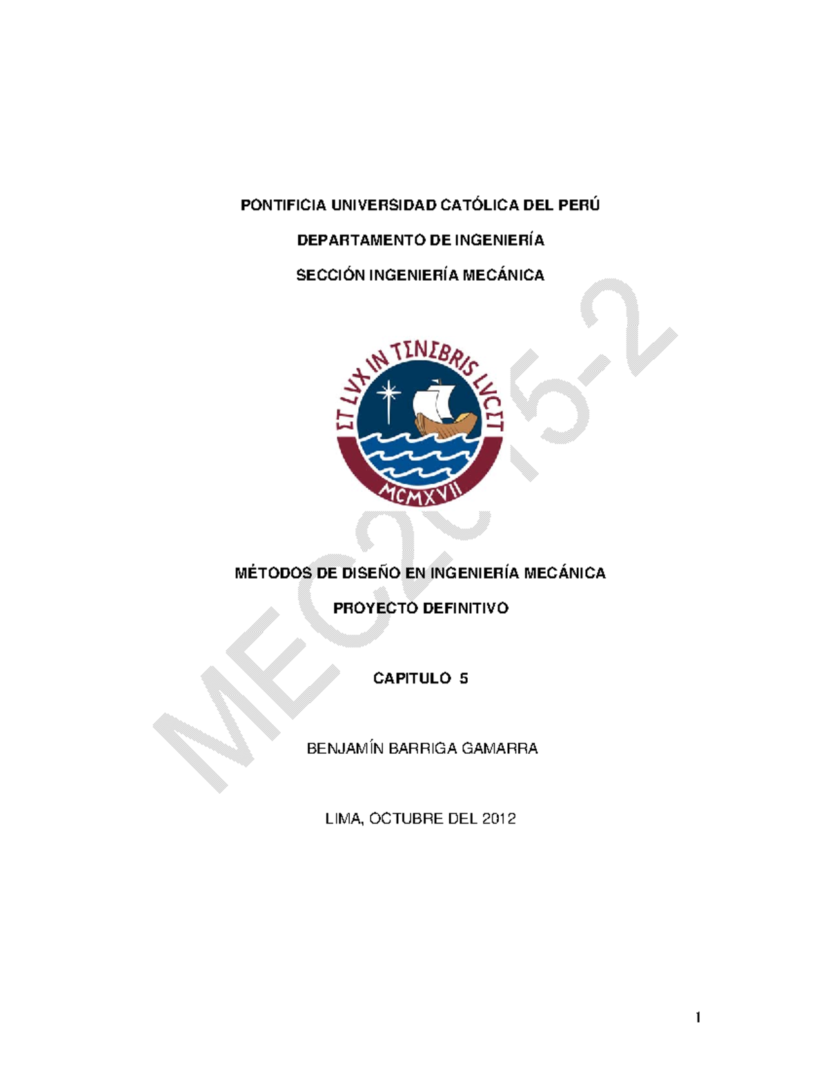 Capítulo 5: Proyecto Definitivo en Ingeniería Mecánica (06-12-2008) - Document Preview
