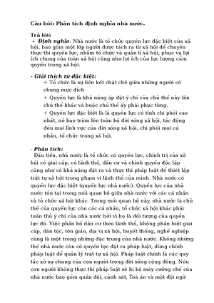 [Solved] Phn tch vai tr ca php lut trong t chc v hot ng ca b my nh nc ...