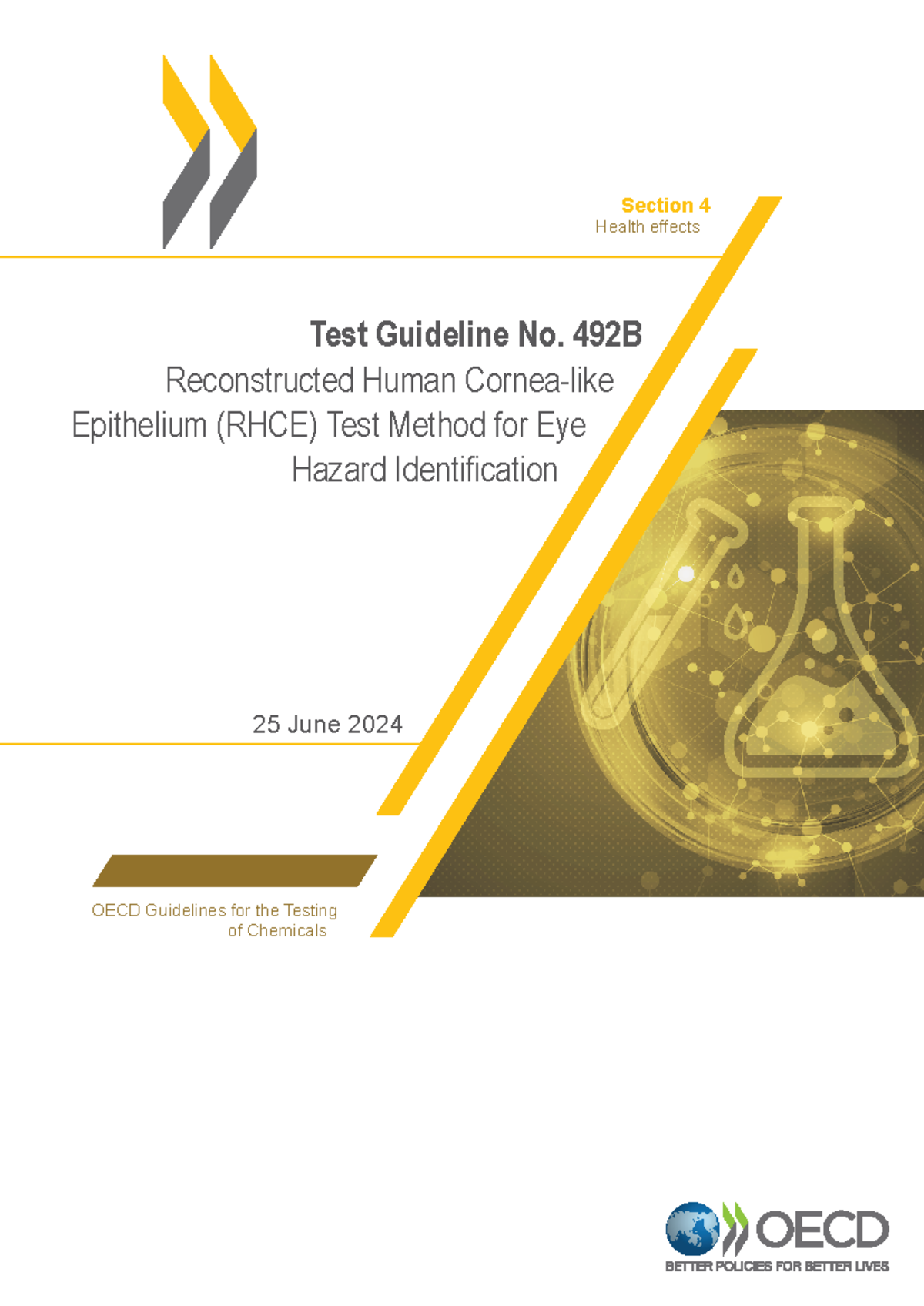 OECD TG 492B: RHCE Test Method for Eye Hazard Identification - Studocu