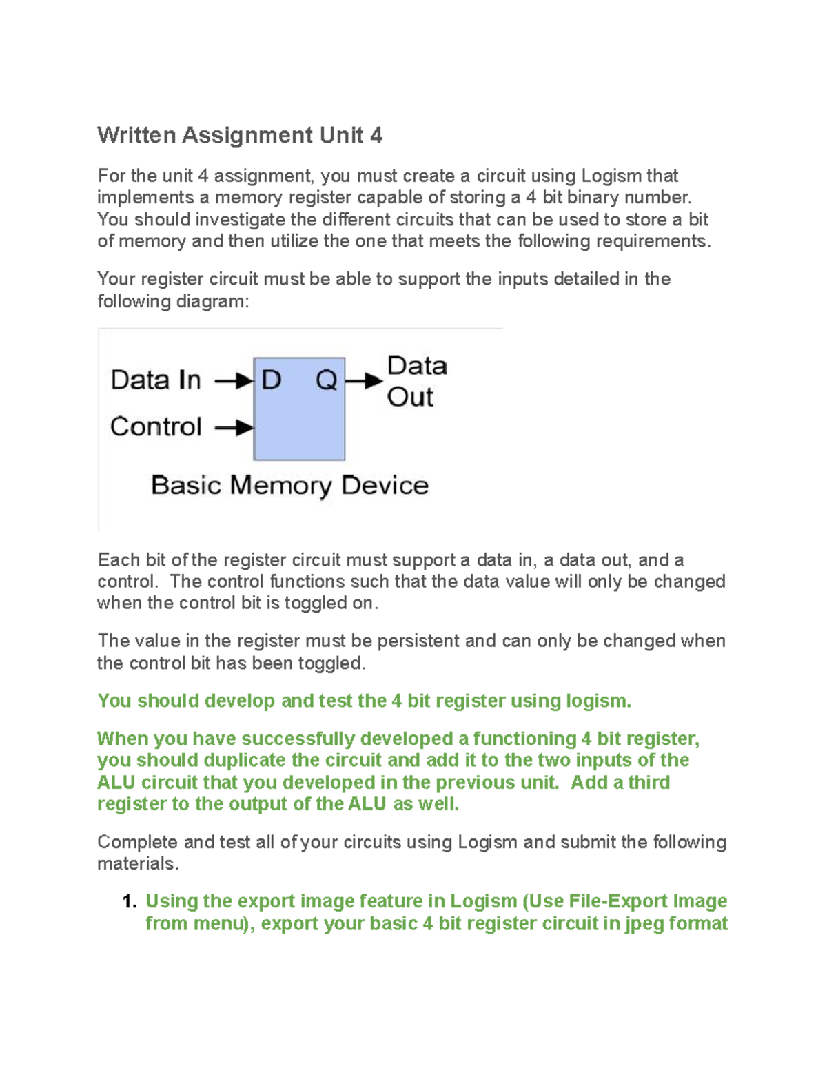 CS1104 Written Assignment unit4 - Written Assignment Unit 4 For the ...