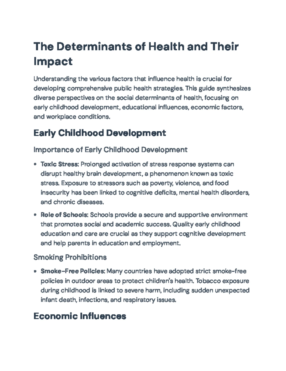 Housing and Social Determinants of Health in Canada: A Detailed ...