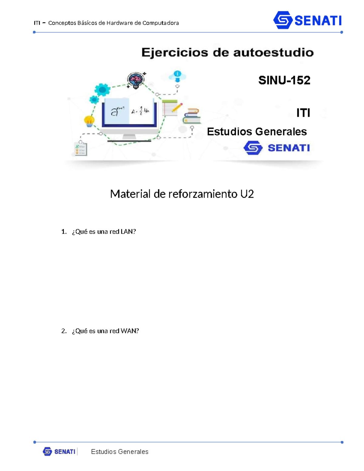 SINU-152 Material Reforzamiento 2 - ingieneria electronica - Estudios ...