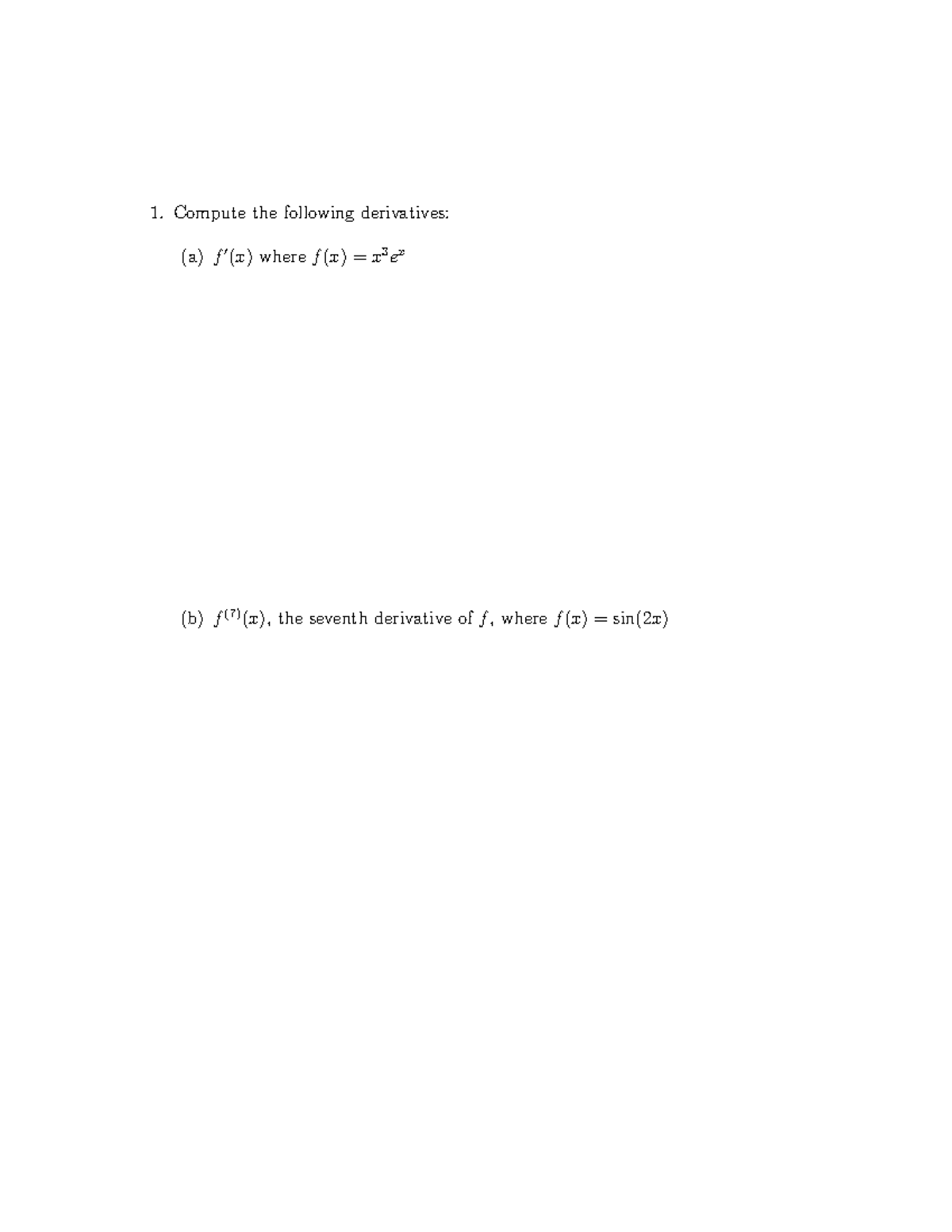 MIT 18.01SC Single Variable Calculus - Exam Review Notes - Studocu