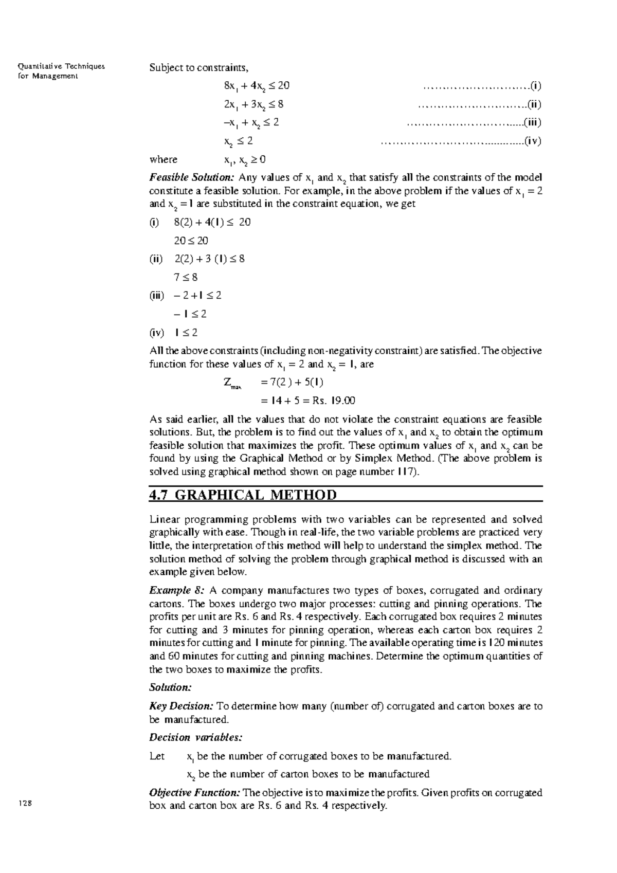 Graphical Solution of Linear Programming Model (LPM) - Lesson 3 - Studocu