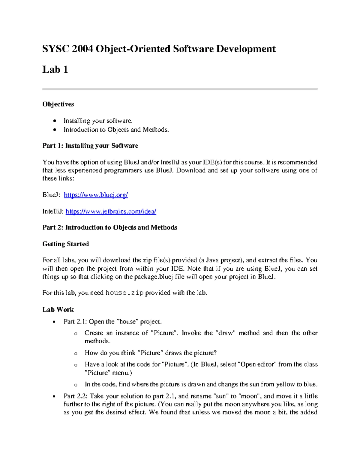 Lab3 - das - SYSC 2004 Object-Oriented Software Development Lab 3 ...