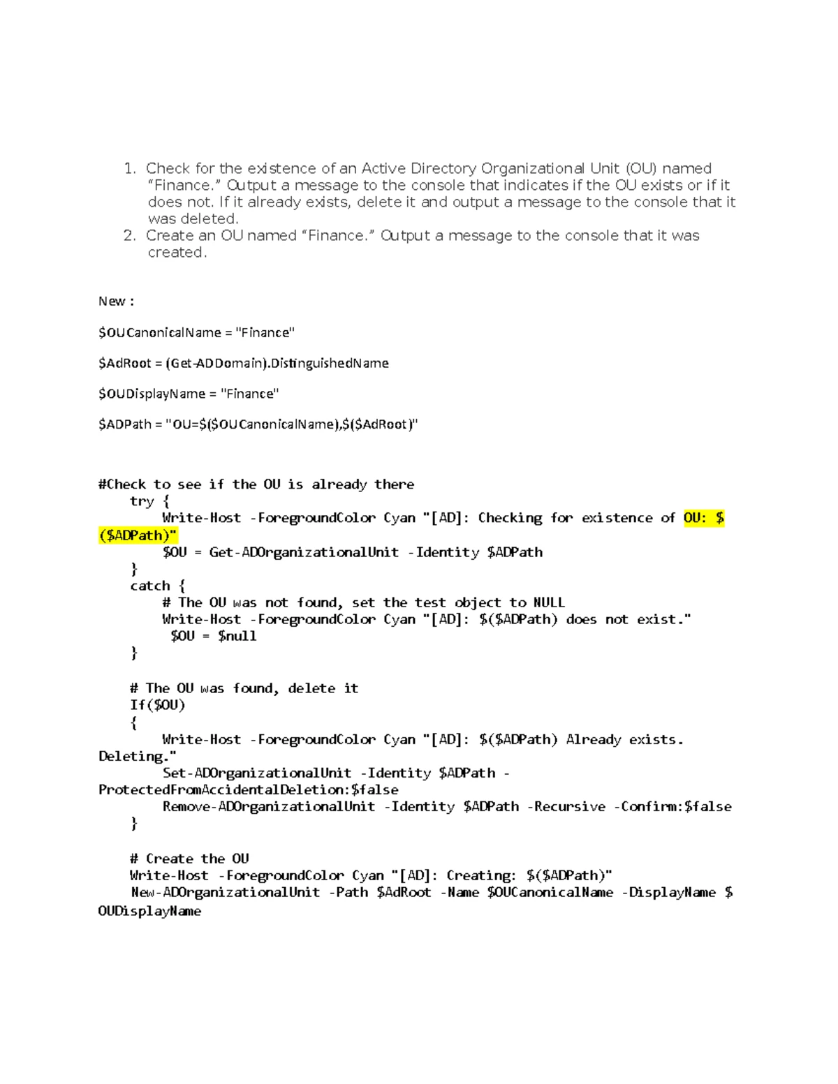 AUN1 Task 1: PowerShell Scripting for User Input and File Management ...