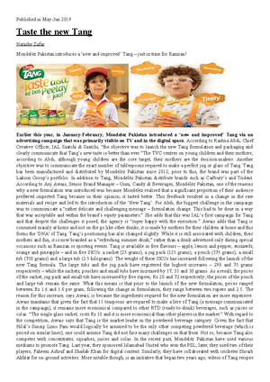 Competition analysis and healthier snacks options in portfolio - Survey ...