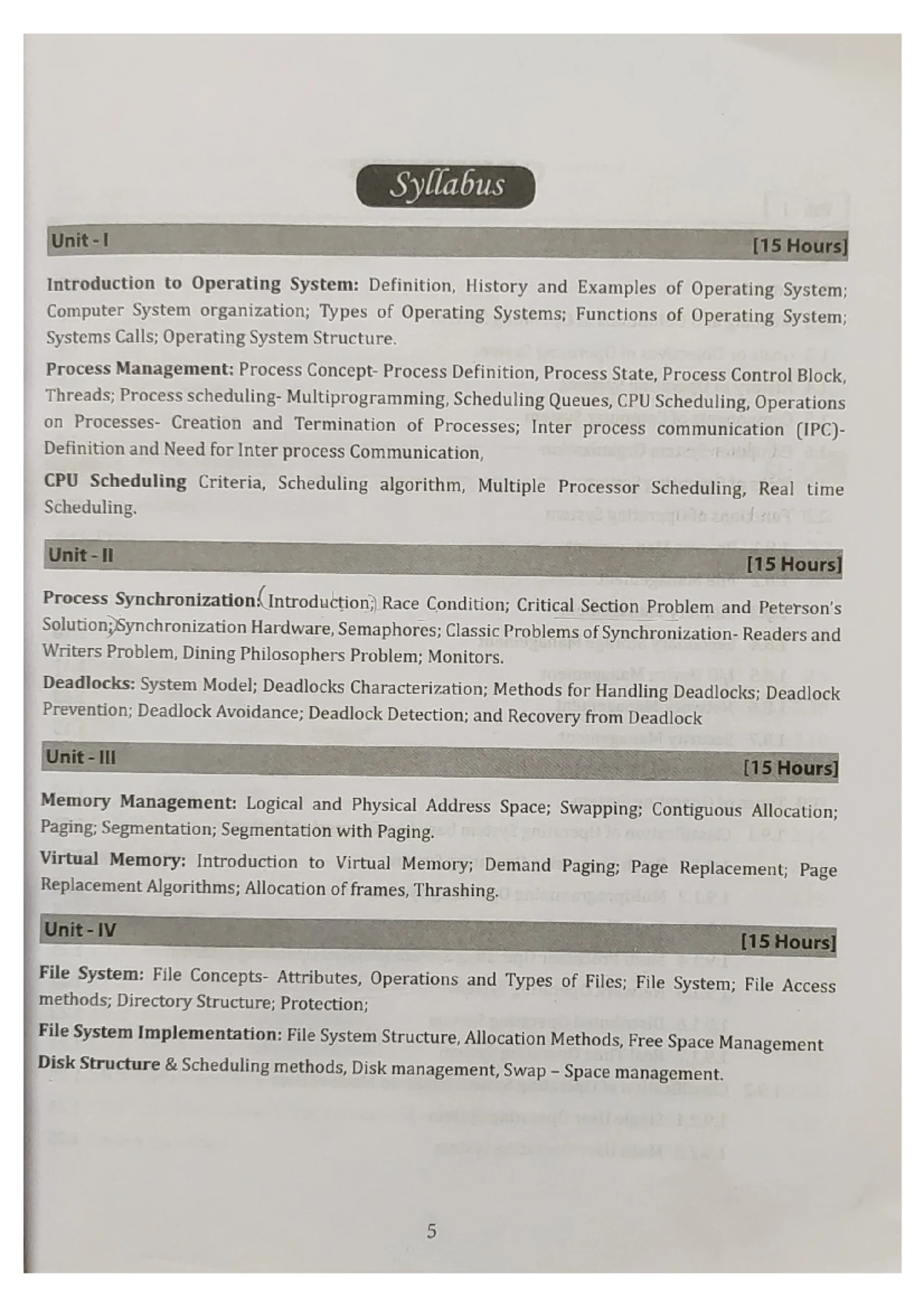 2nd Sem OS Model Question Papers - Summary & Patterns - Studocu