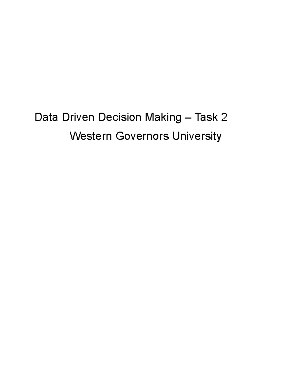 C207 Task 2 - Decision Tree Analysis for Business Scenario - Studocu