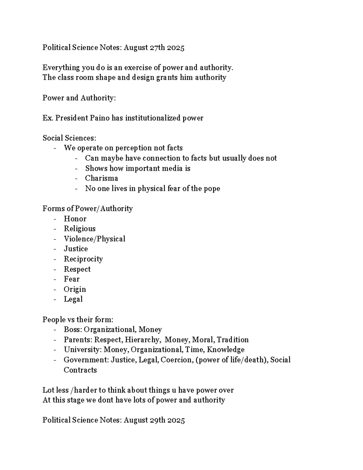 Political Science Notes: Key Concepts & Perspectives (PS101) - Studocu