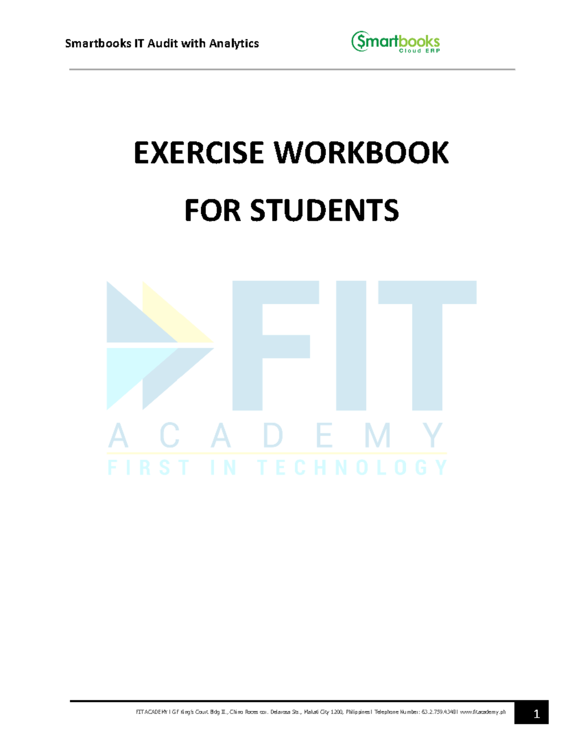 IT Audit Exercises Workbook (IT Audit with Analytics) - Studocu