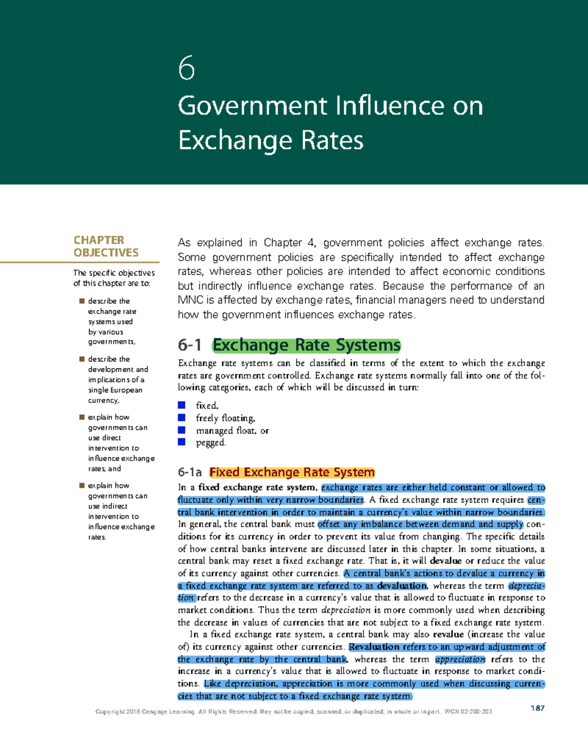 Chapter 6 Government influences on exchange rate - 6 Government ...