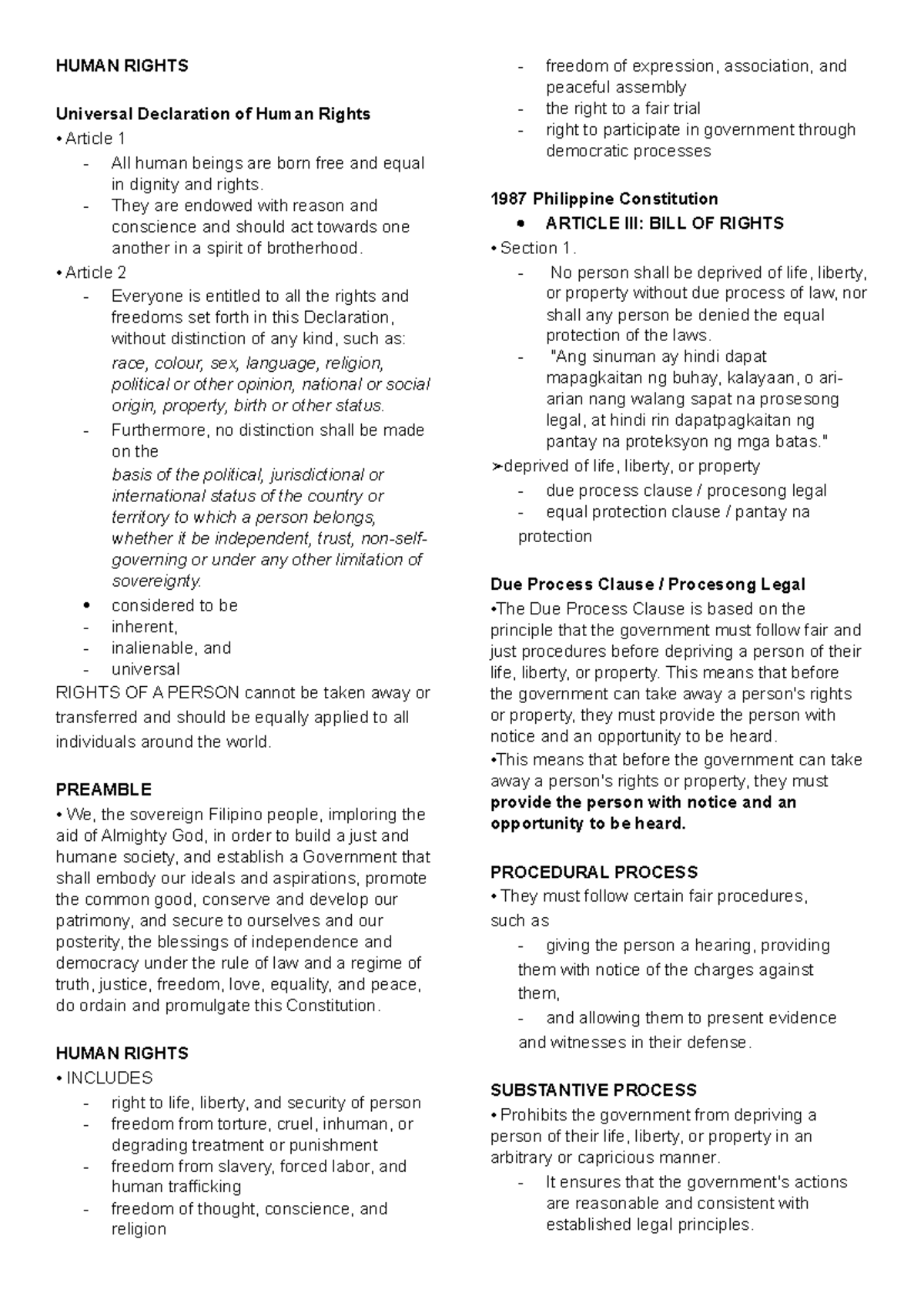 HUMAN RIGHTS 101: Understanding the Universal Declaration and ...