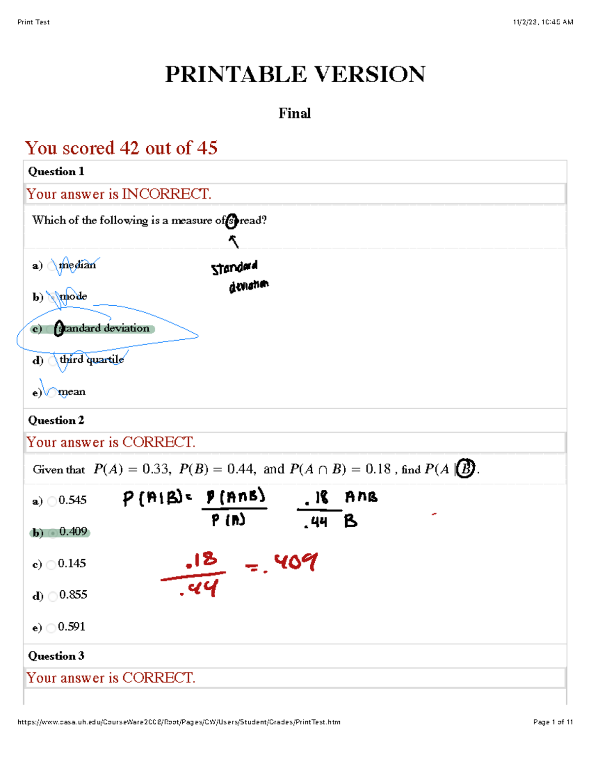 Stats Final Exam Review: Key Concepts and Practice Questions - Studocu
