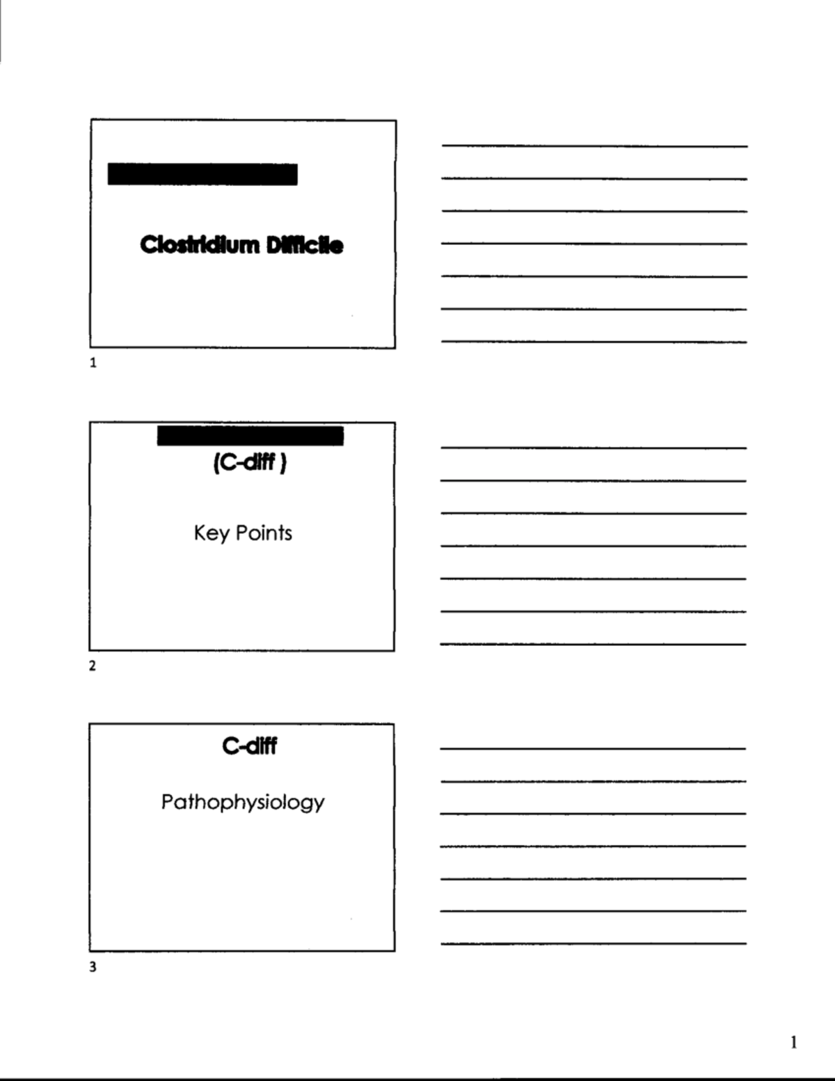 C-Diff PP Notes Pages - RNSG-1430 - (Cdi) Key Points crdfff ...
