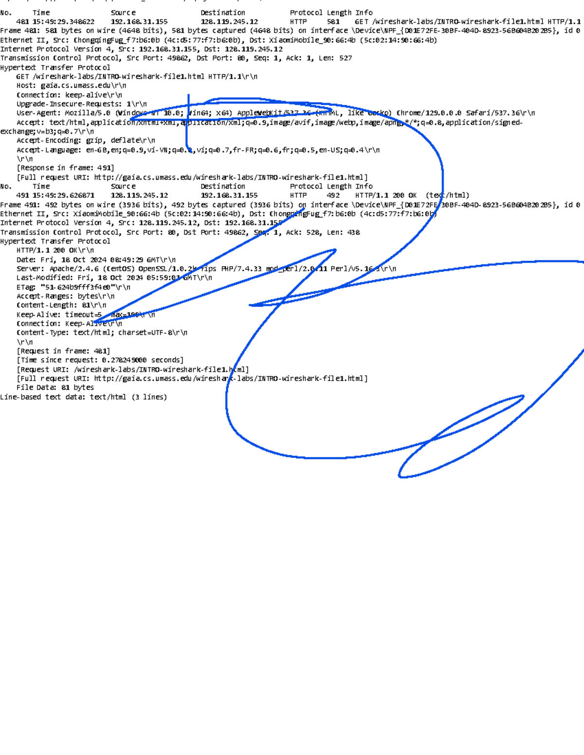 Wireshark Lab Analysis: HTTP Packet Capture Overview - Studocu