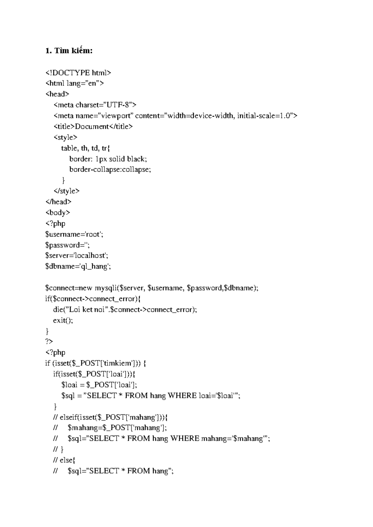 CODE - PHP Database Operations and Algorithms Overview - Studocu