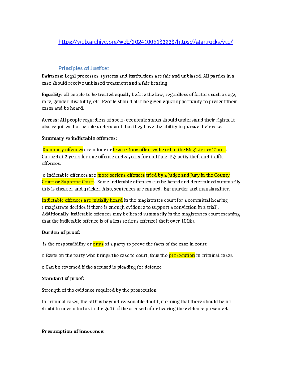 Legal Principles and Justice: A Comprehensive Overview (LAW101) - Studocu