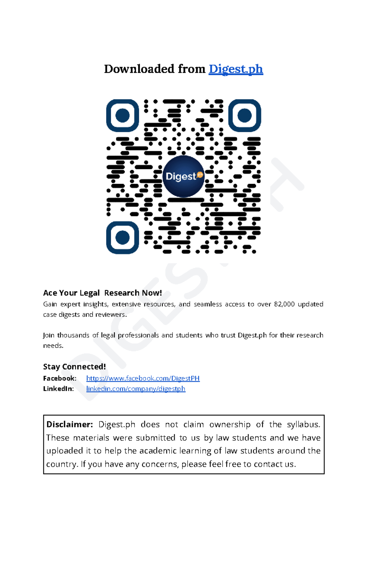 Syllabus - Law on Local Government (LGL 101) - Document Preview