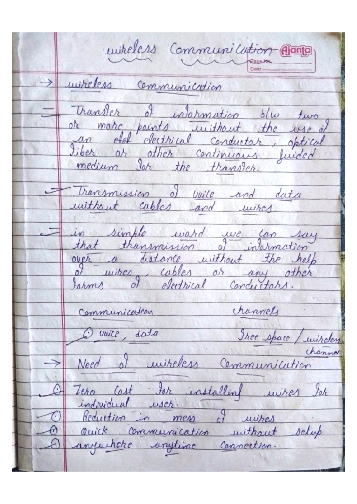 WC Module - Lecture Notes on Wireless Communication Systems - Studocu
