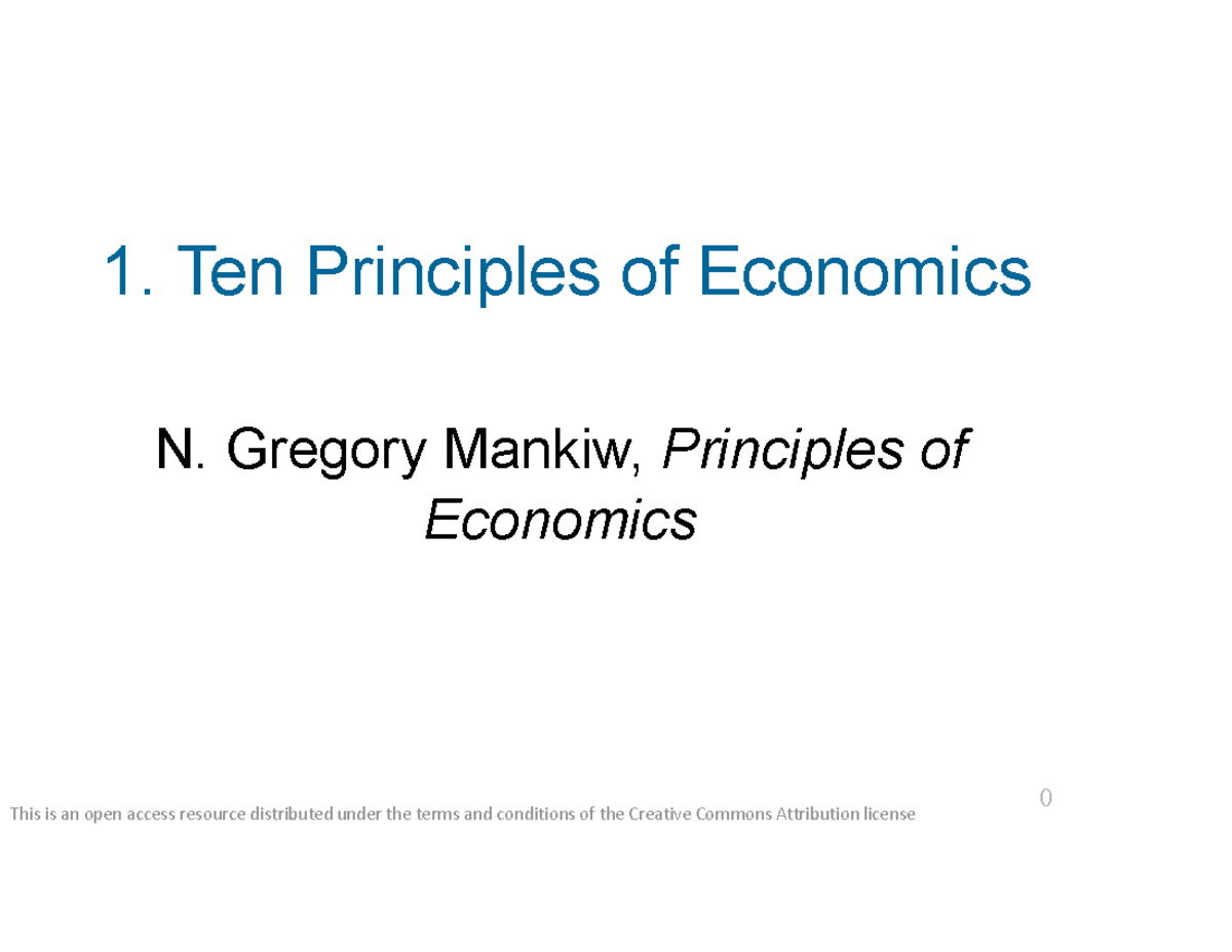 ECO 101: Key Principles of Economics Explained in Detail - Studocu