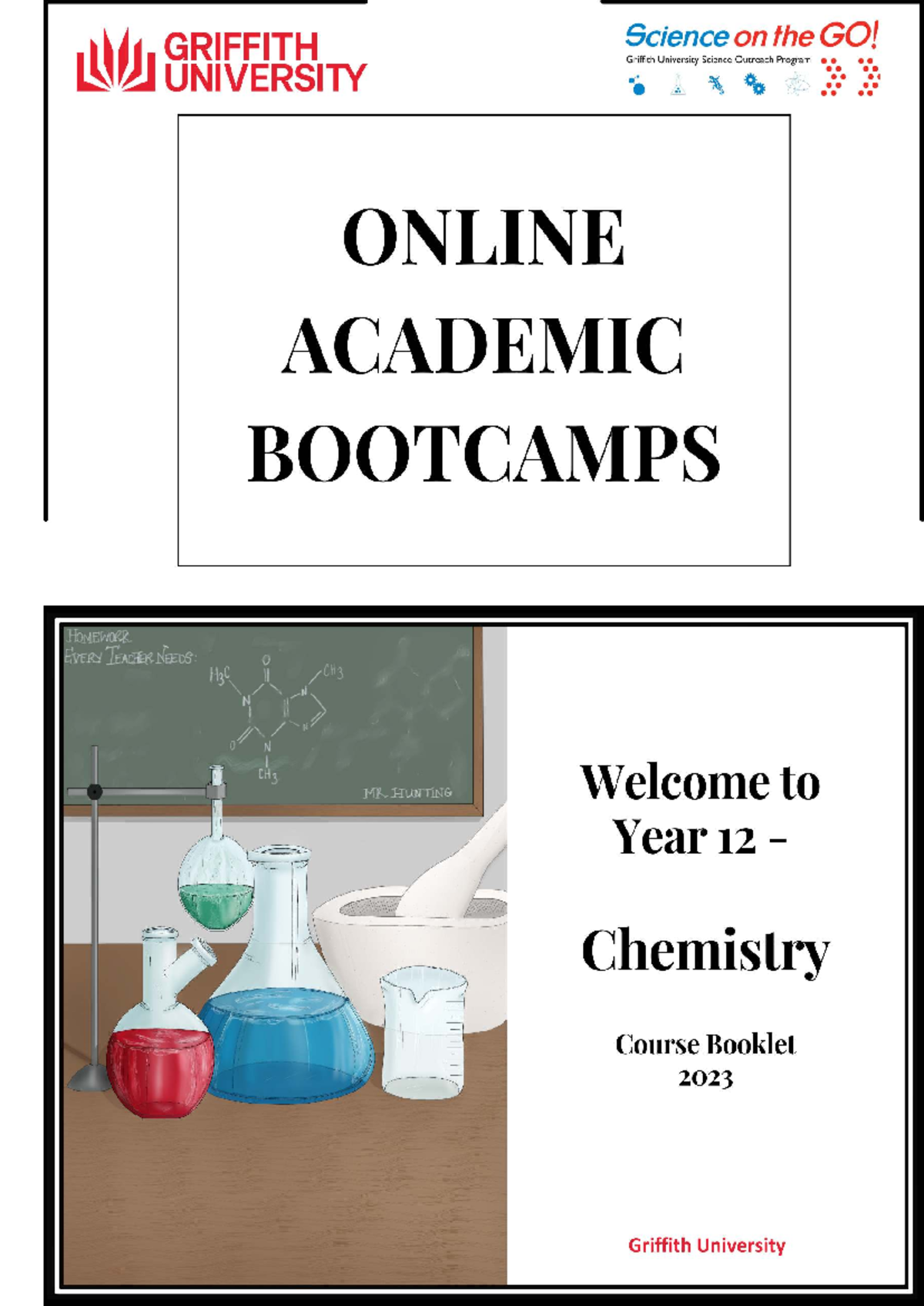 2023 Griffith University Chemistry Online Bootcamp Guide - Studocu