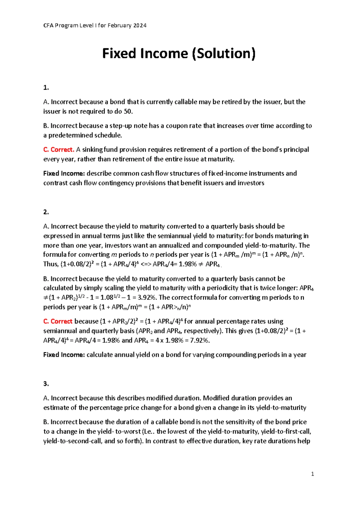 Schweser Notes: Book 1 - Quantitative Methods & Economics CFA