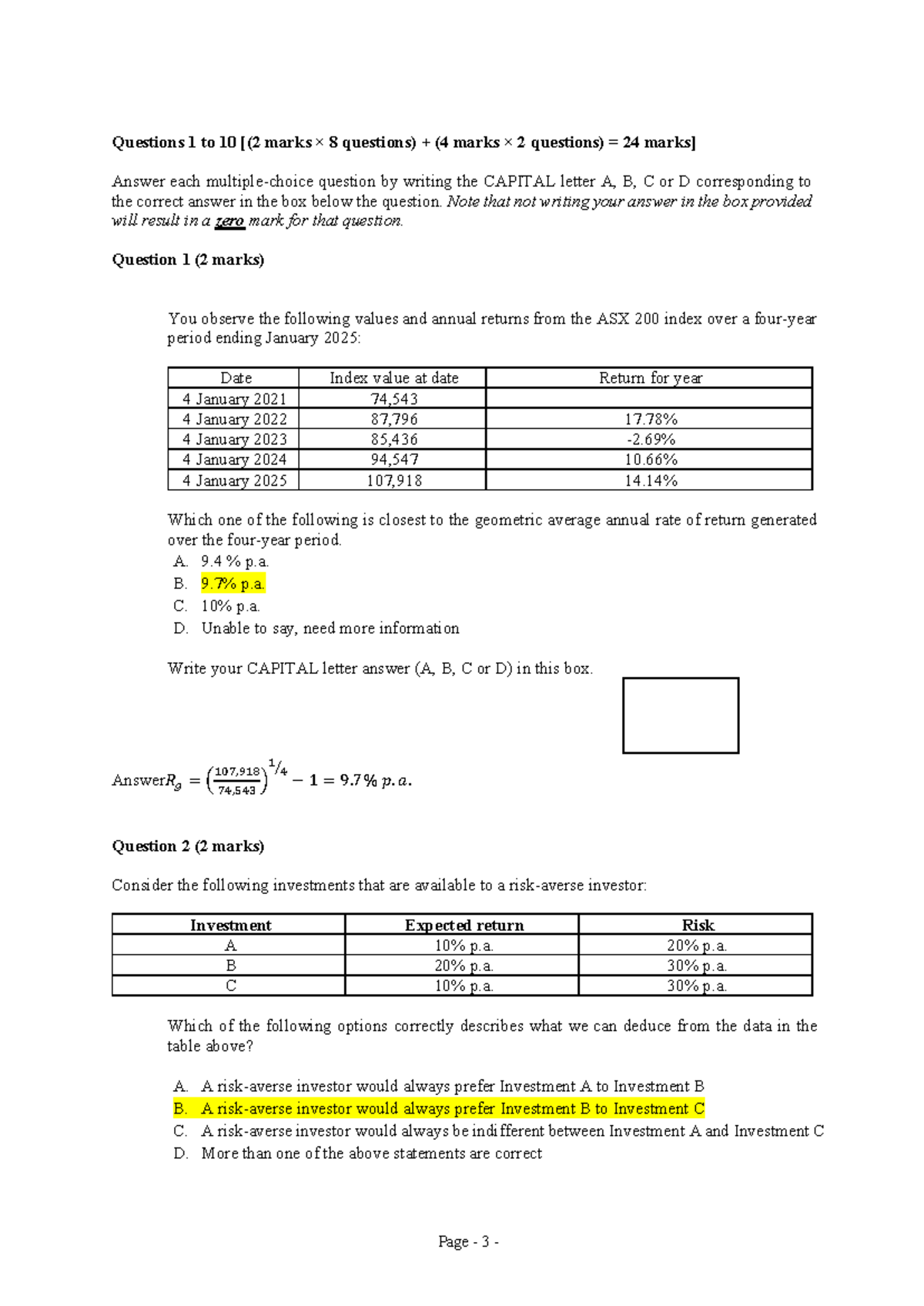 Semester 2 Final Exam - Questions & Answers (with Solutions) - Studocu
