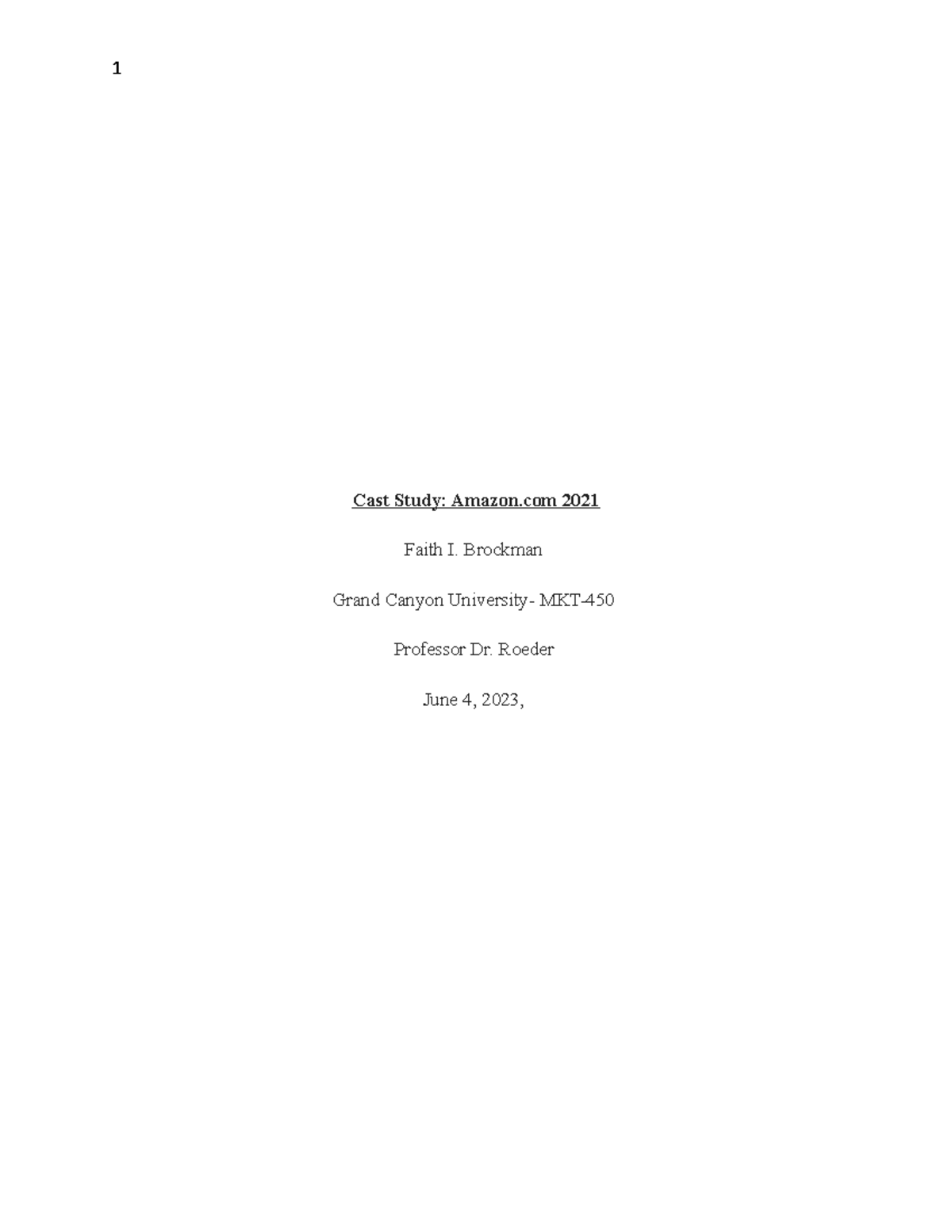 Case Study: SWOT Analysis & Strategy Recommendations for Amazon.com ...