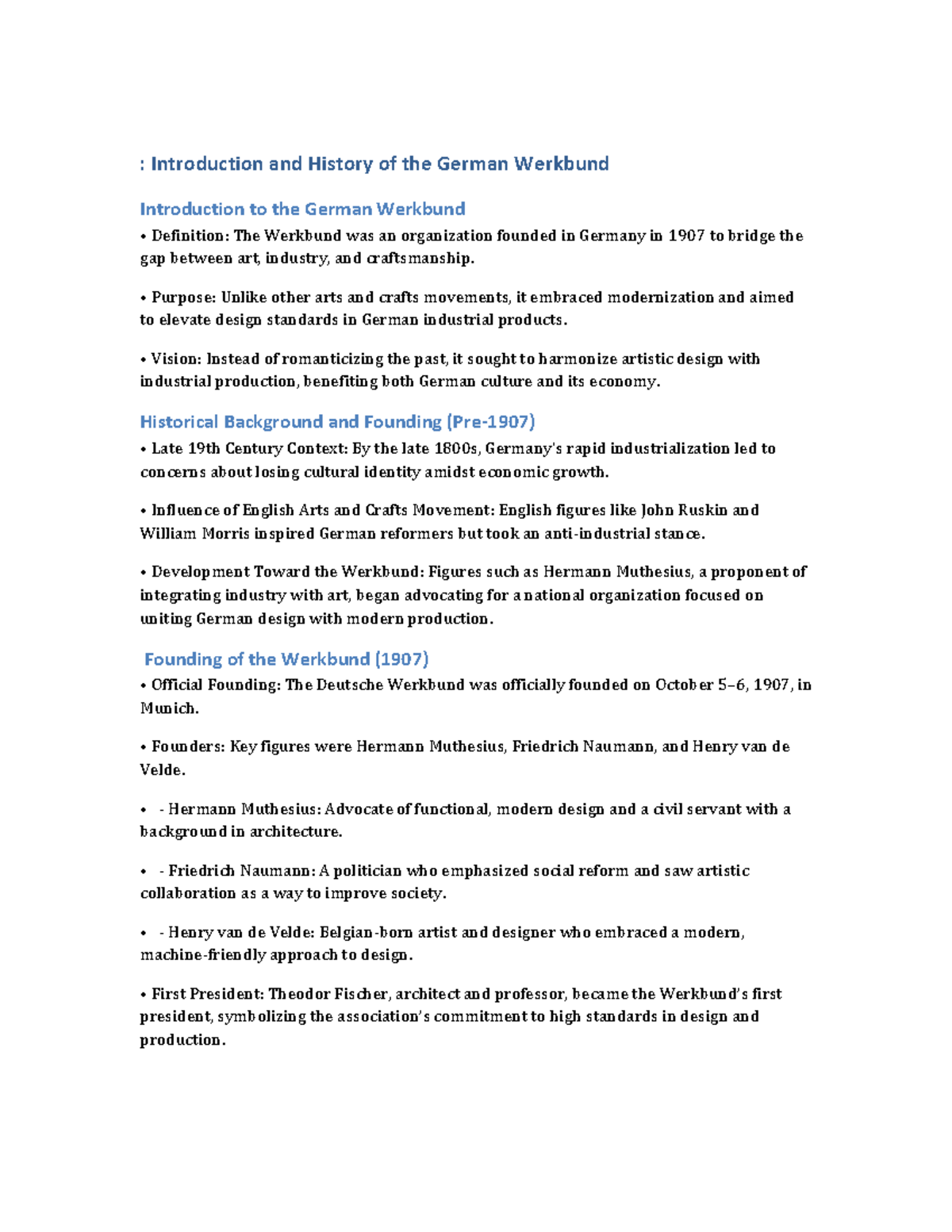 German Werkbund Presentation Introduction and History BY Kutto Rodney ...