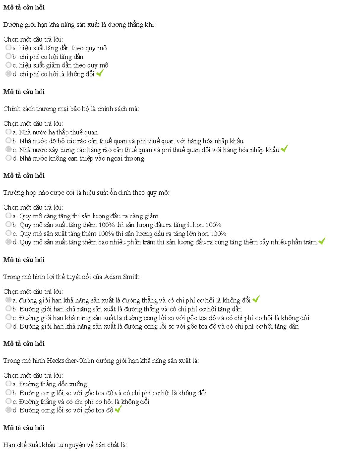 BA05 - Câu hỏi Đề thi Kinh tế quốc tế: Chính sách & Thương mại - Document Preview