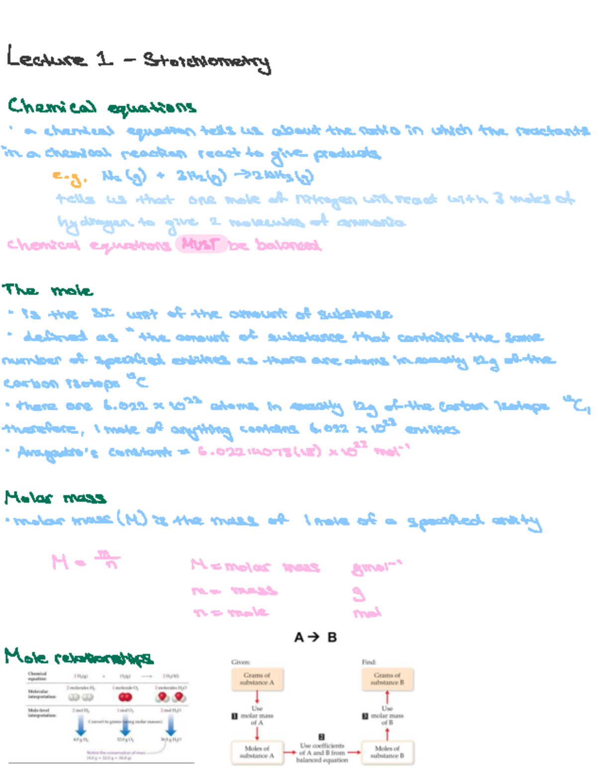 Lecture 1: Chemical Reactions in Aqueous Solutions (Module 1) - Studocu