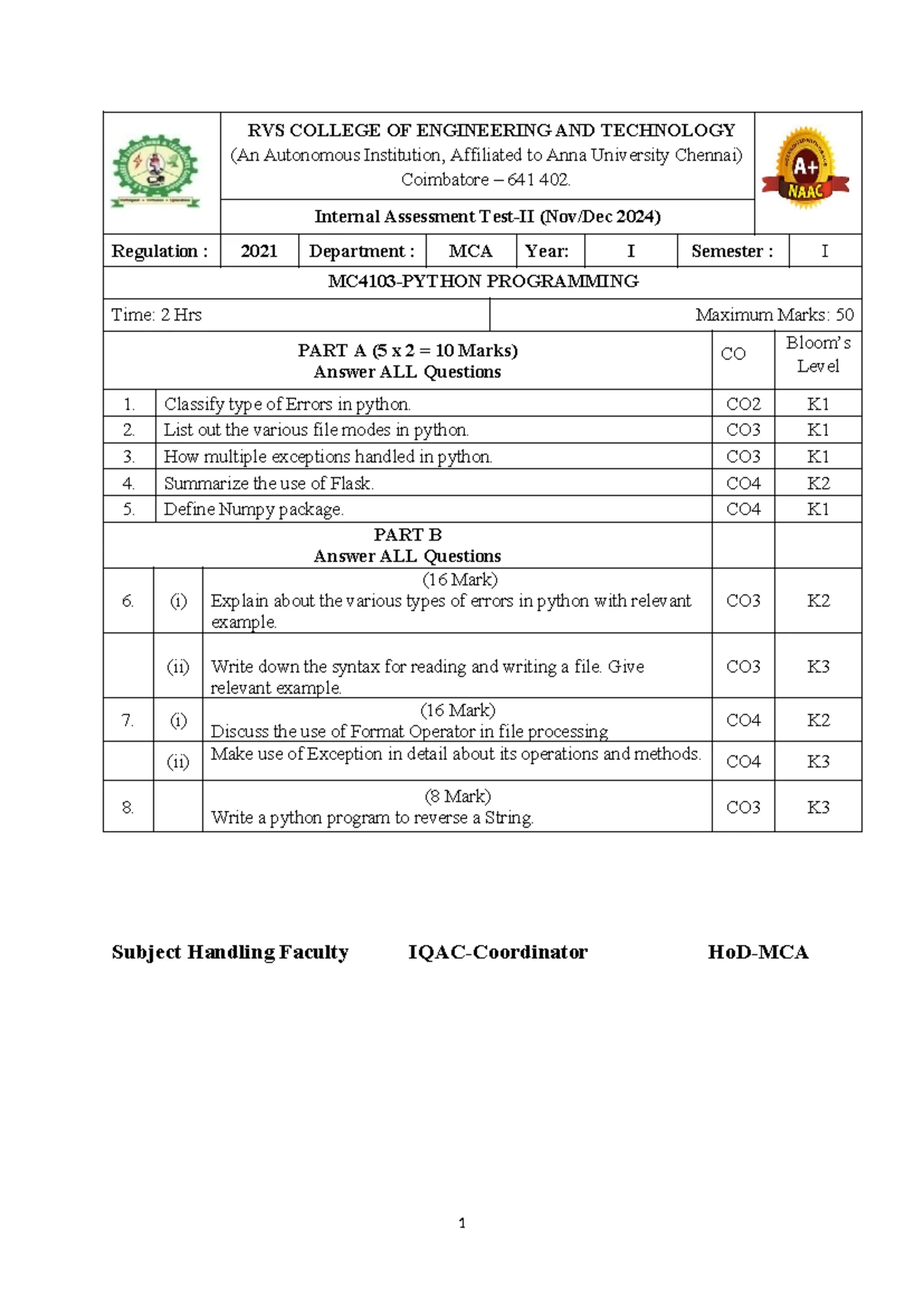 MC4104 - Fundamentals of Accounting Course Overview and Objectives ...