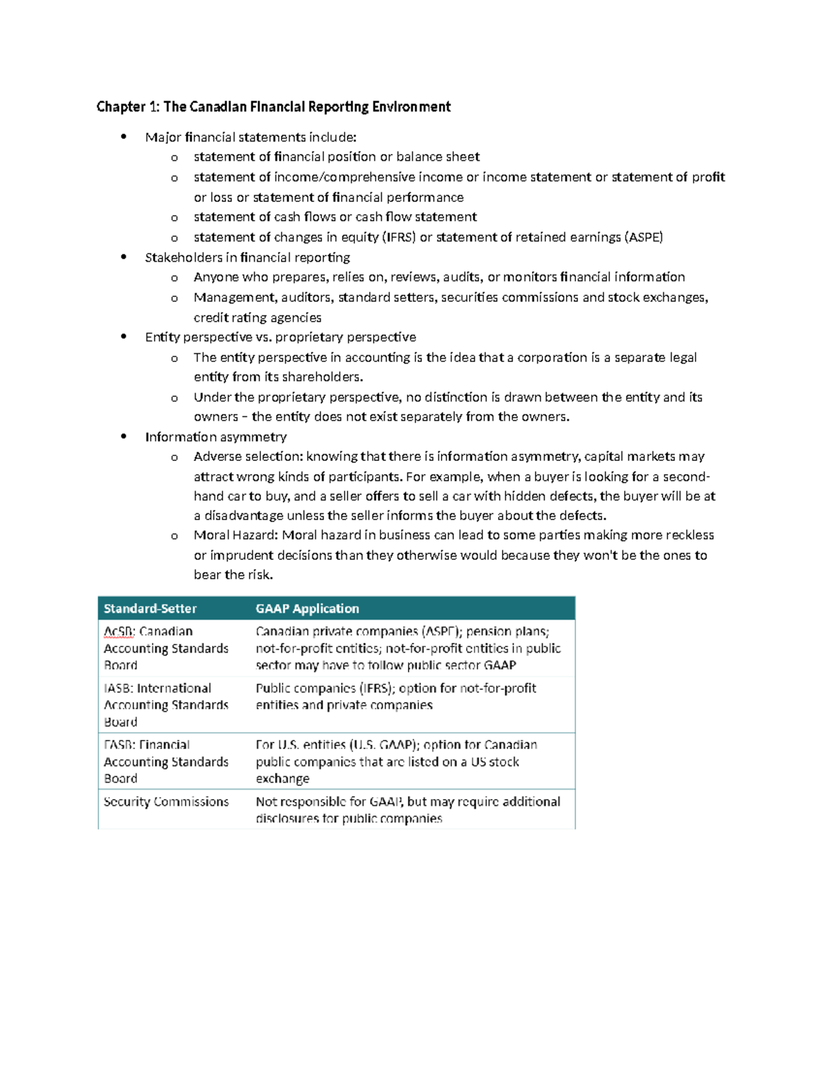 Midterm Review Notes for ACCT 101: Financial Reporting & Analysis - Studocu